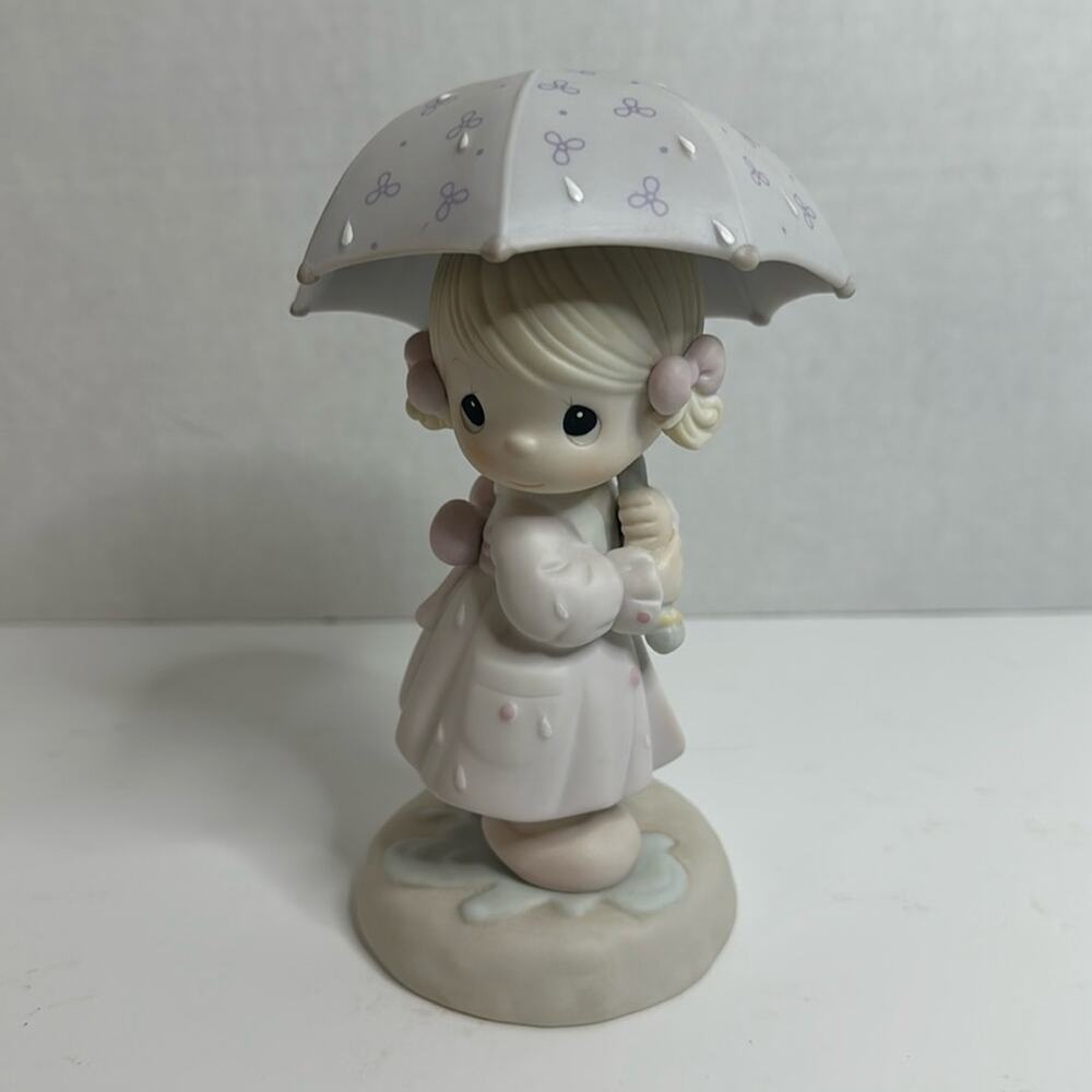 Vintage 1995 Precious Moments April Birthday Figurine